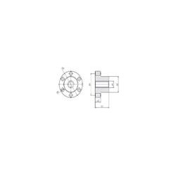 Tuerca para husillo® drylin de rosca métrica, J350FRM