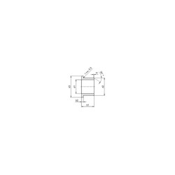 iglidur® Z, rodamiento de casquillo con brida, mm